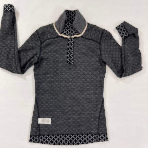 SMARTWOOL Womens Small XS Fit 100% Merino Wool Midweight Black Sweater Zip Top - Picture 7 of 16